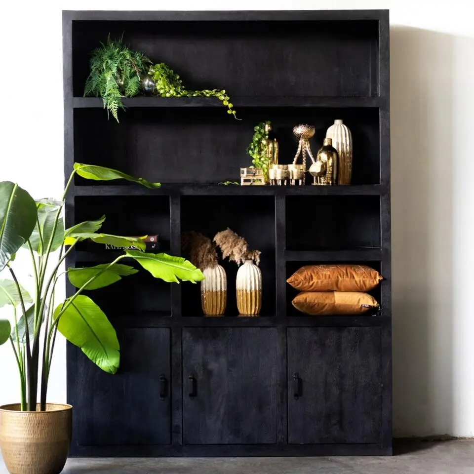 Kast Xander Mangohout Zwart XL