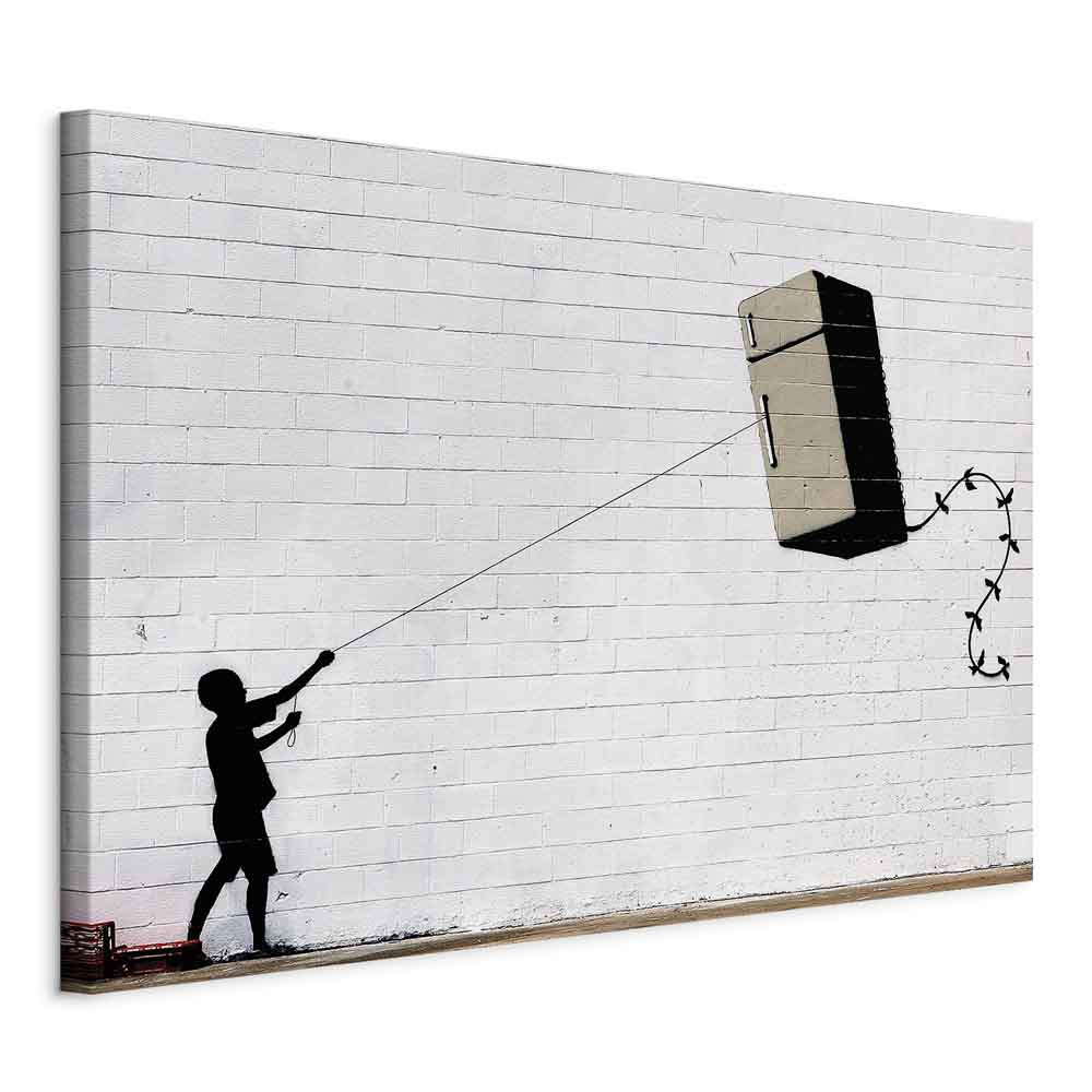 Obraz Flying fridge 30 x 20 cm