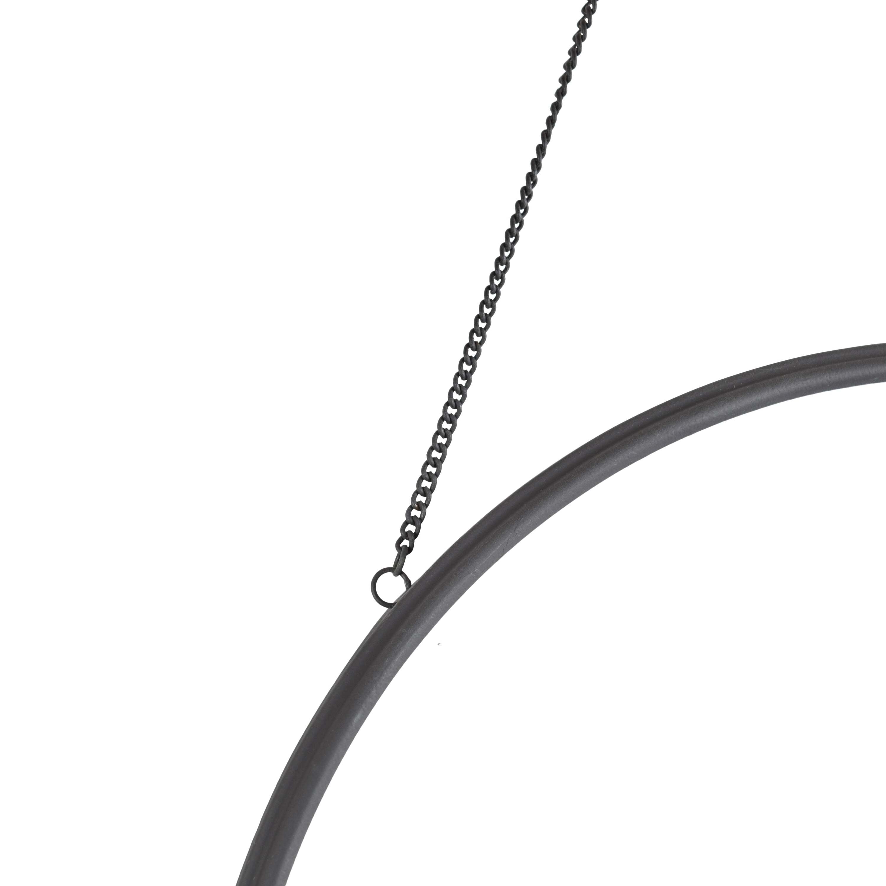 LOFT42 Industry Spiegel Rond L - Metaal - Zwart - Ø45