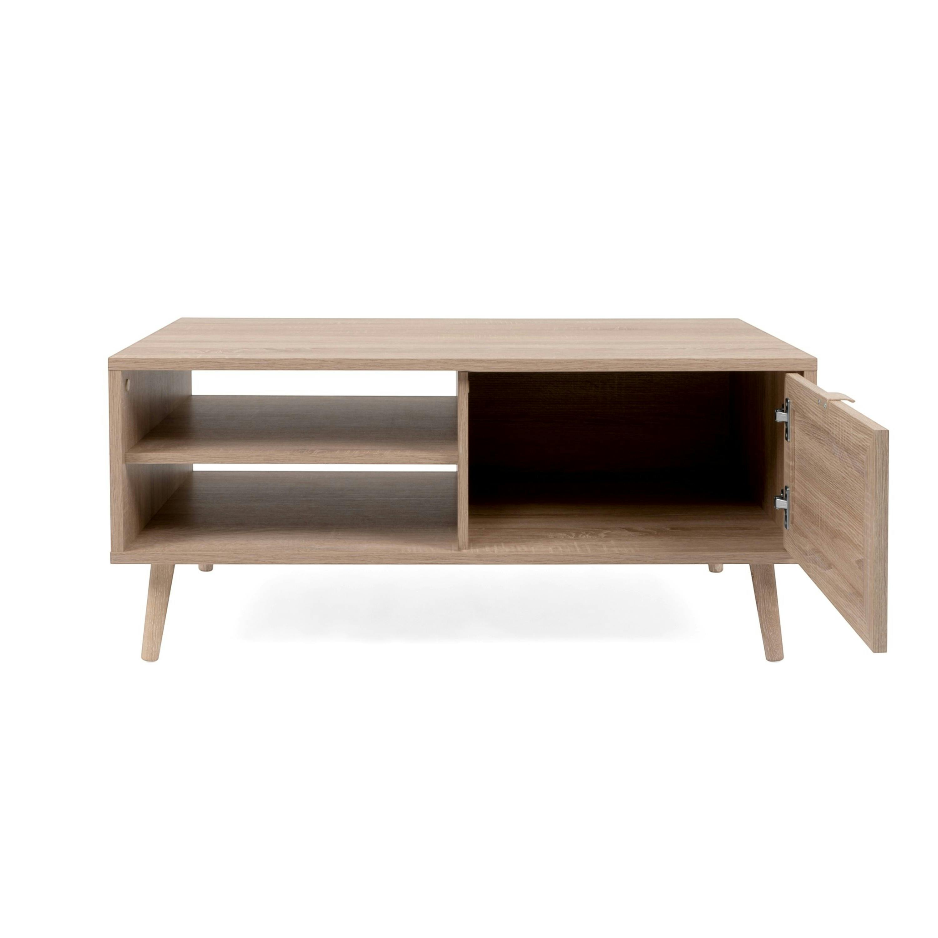 Table basse bohème 1 porte 2 niches SONA