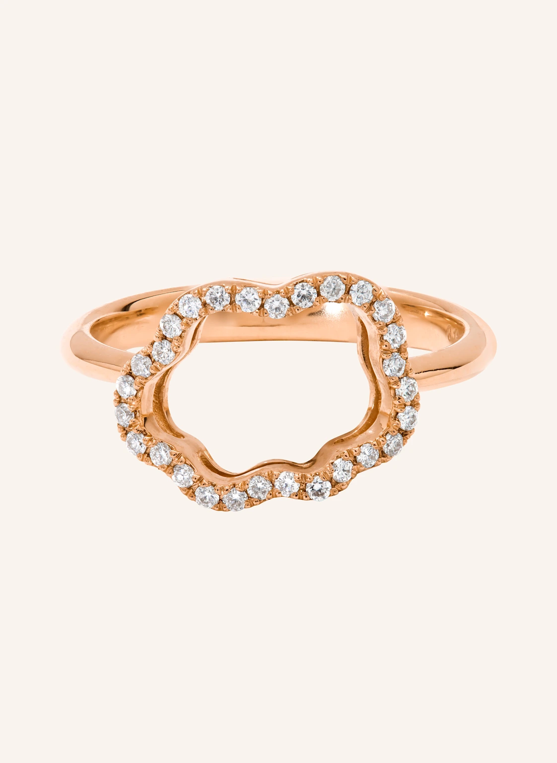 VIERI Ring WOLKE SILHOUETTE BRILLANTEN