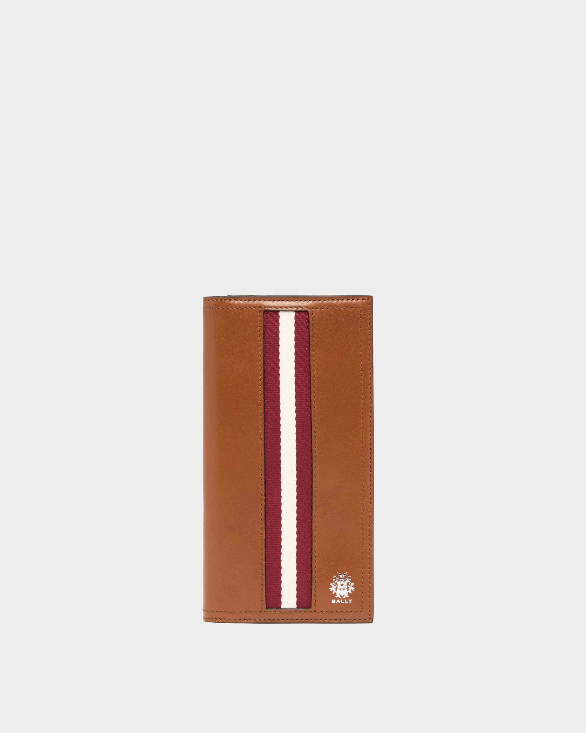Klassische Ray Geldbörse aus Leder in Amber Brown