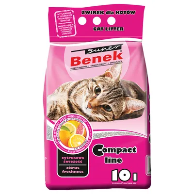 Super Benek Compact Citrus Freshness Cat Litter