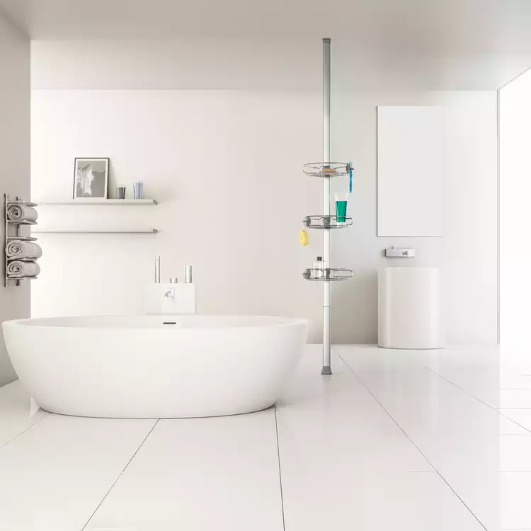 Simplehuman Medium Tension Shower Caddy - Stainless Steel