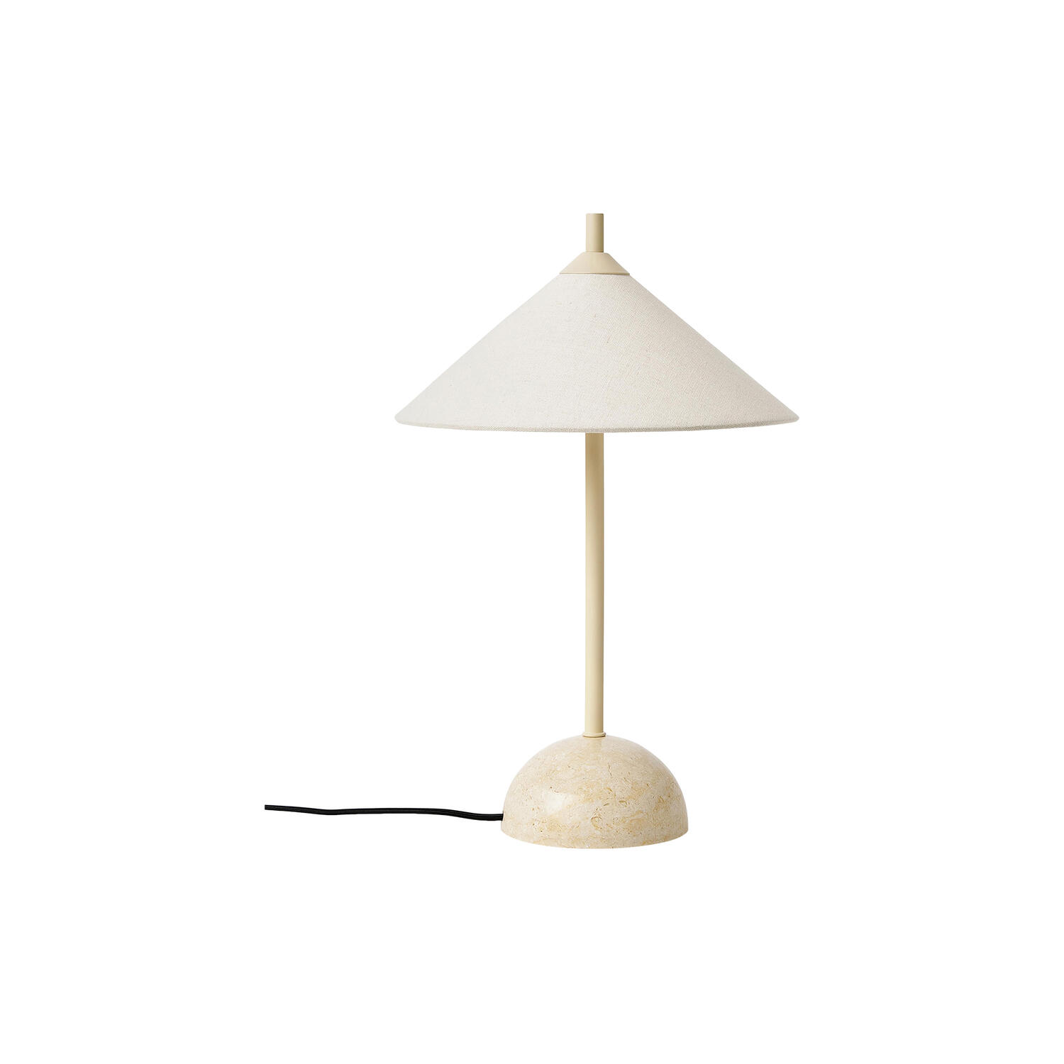 Vica Table Lamp with Marble Base, cream