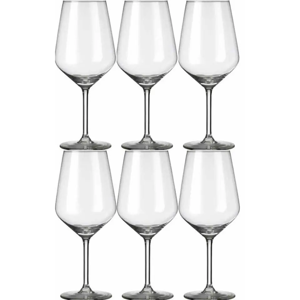 Royal Leerdam Wijnglazen Carre - 6x stuks - witte wijn - 370 ml