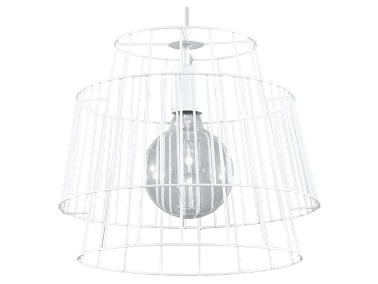 Lampa wisząca Gate stalowa biała