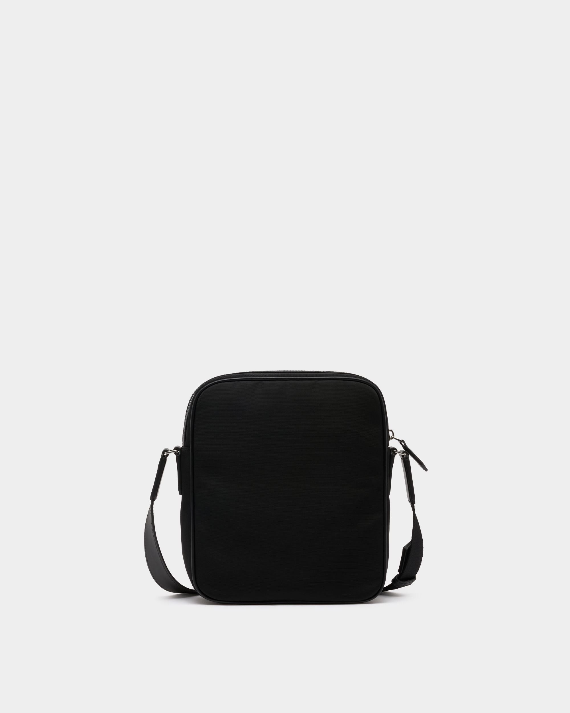 Code Umhängetasche aus schwarzem Nylon