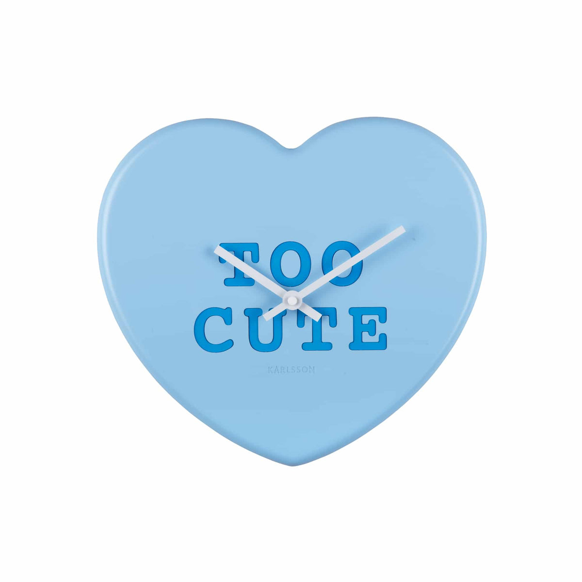 Karlsson wandklok Heart Candy - blauw - 30x6.2x27cm