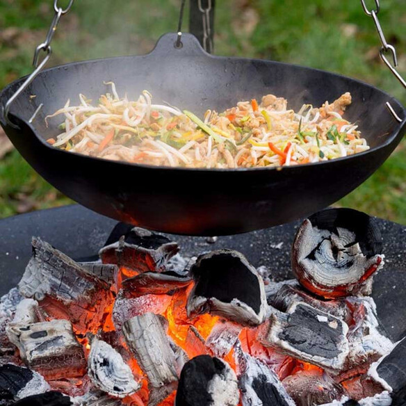 Wok Fonte pour trépied - Barbecook