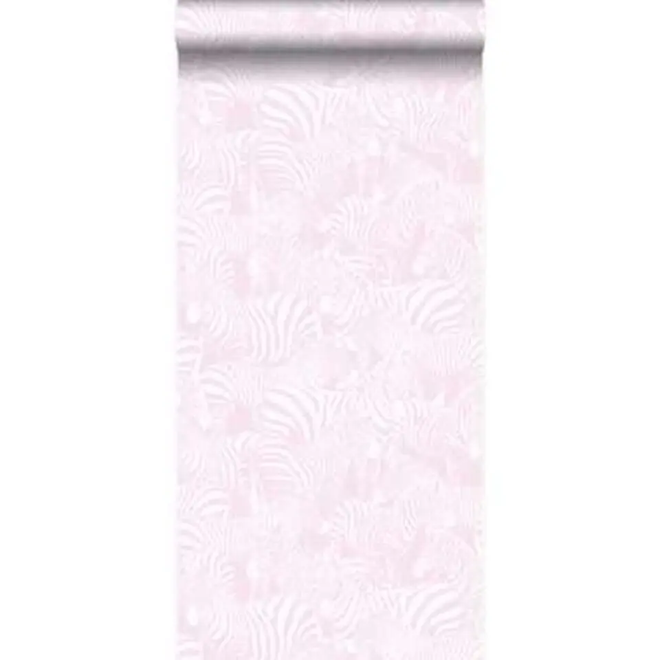 Origin behang - zebra's - licht roze - 53 cm x 10,05 m