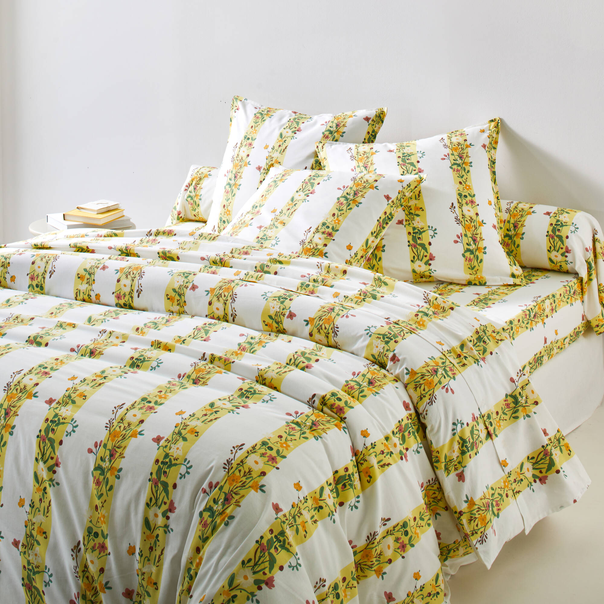 Linge de lit Céleste en coton imprimé