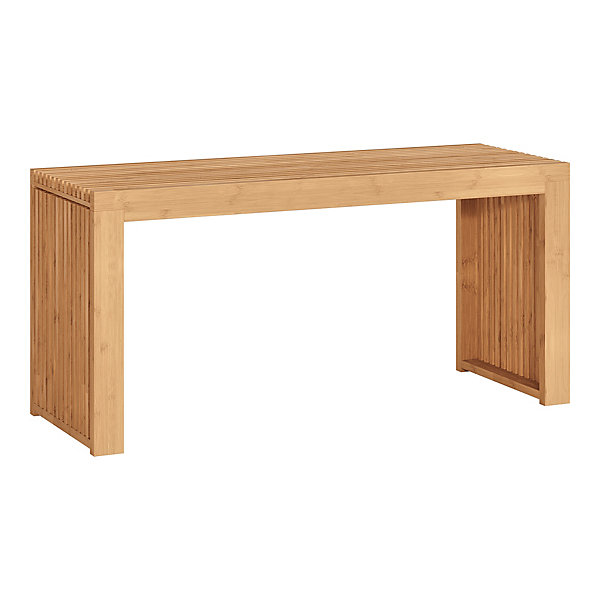 Banc à chaussures Korjad bambou 90 x 33 x 43 cm naturel en.casa
