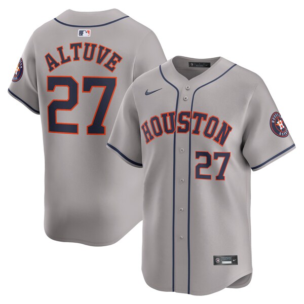 Jose Altuve Houston Astros Nike Away Limited Player Jersey - Gray/White