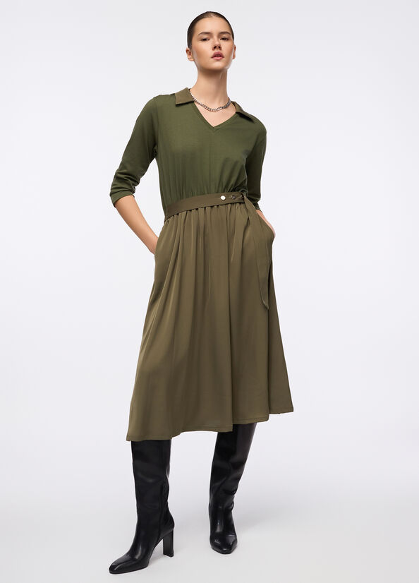 Abito midi con cintura