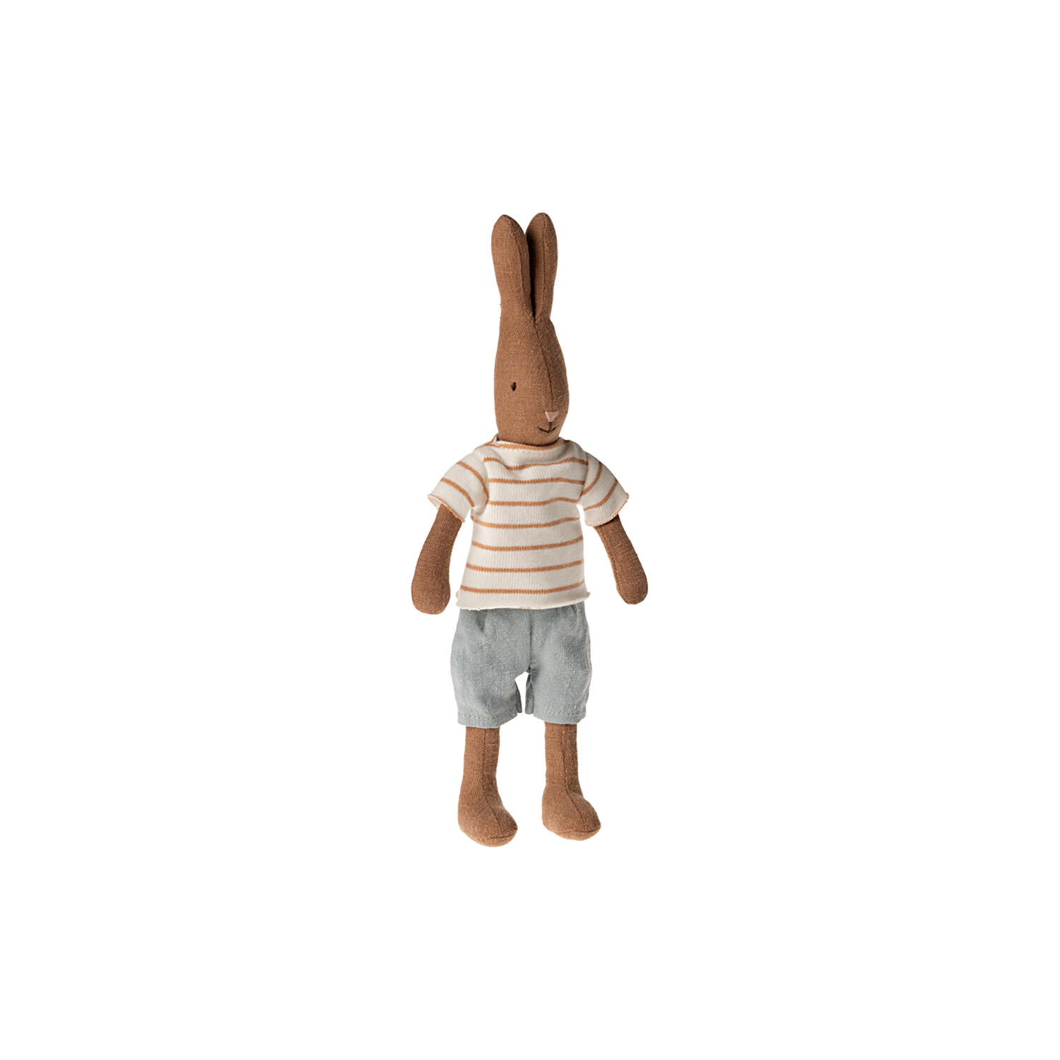 Hare str. 1 med t-shirt og shorts, chokoladebrun