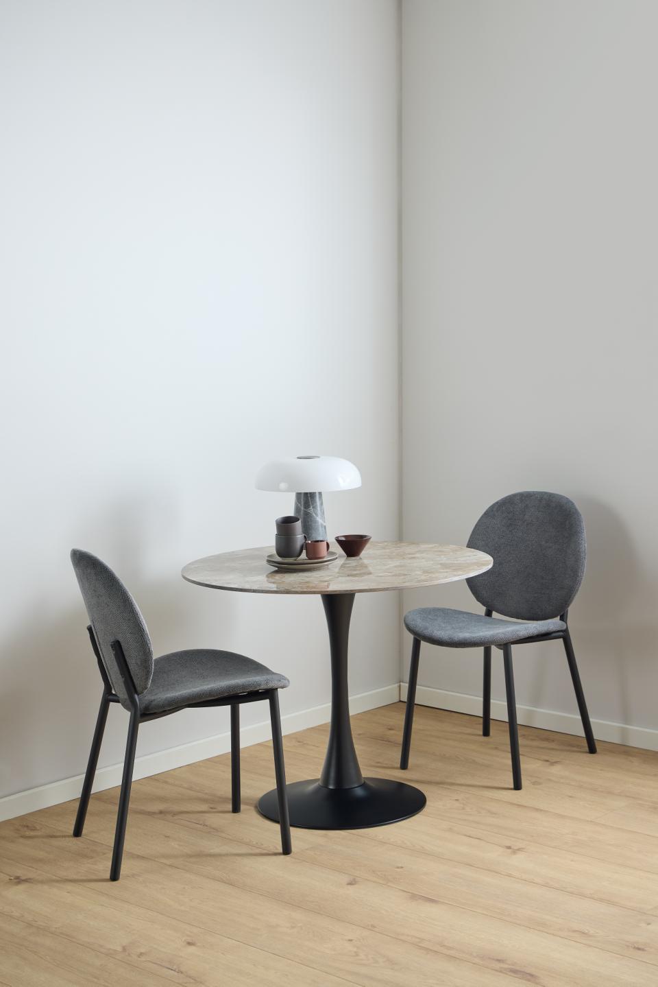 Rebellenclub Eetkamertafel Lugo - ø90 cm - Bruin