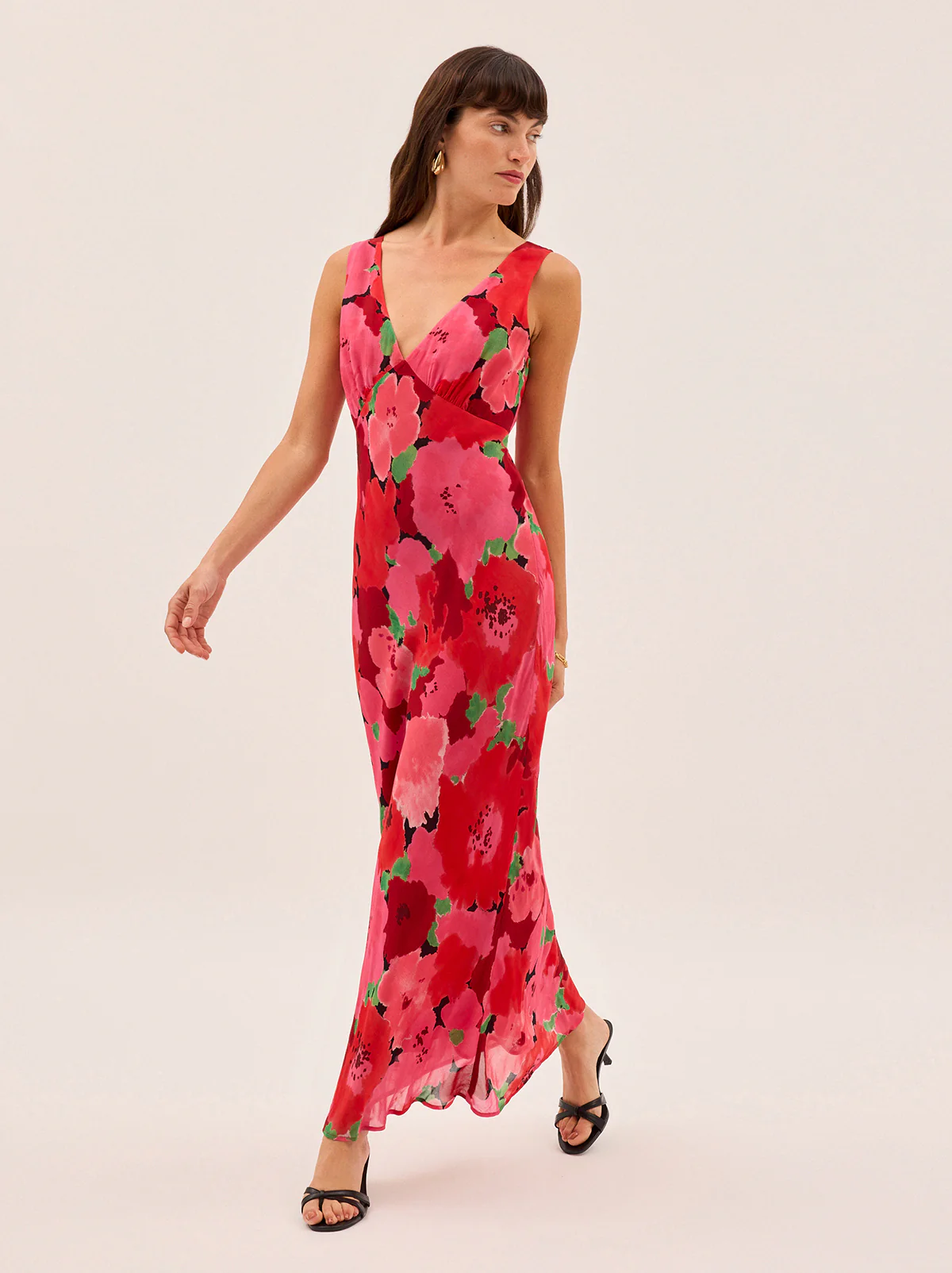 Danna Pink Watercolour Floral Print Dress