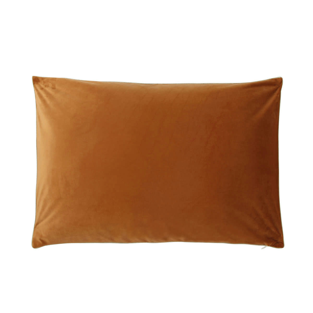 GATSBY - Housse de coussin uni en velour Fauve 40x60