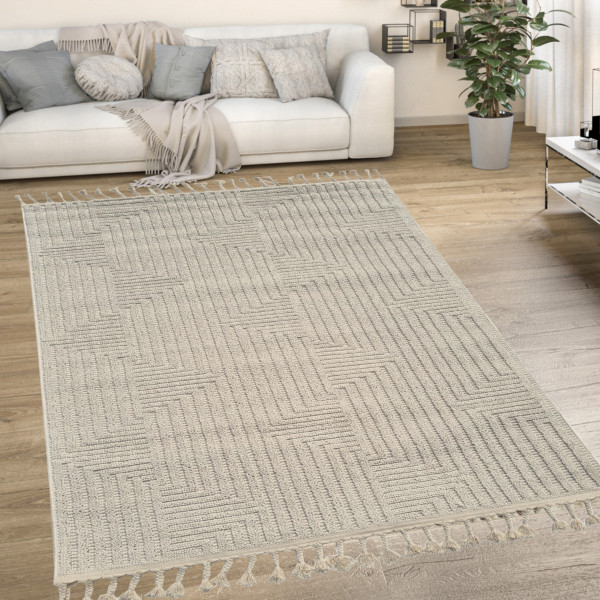 Dywan kremowy boucle Milano 011 idealny dopokoju salonu200x290