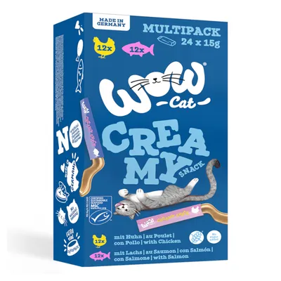 WOW Cat Creamy Snack 24 x 15g