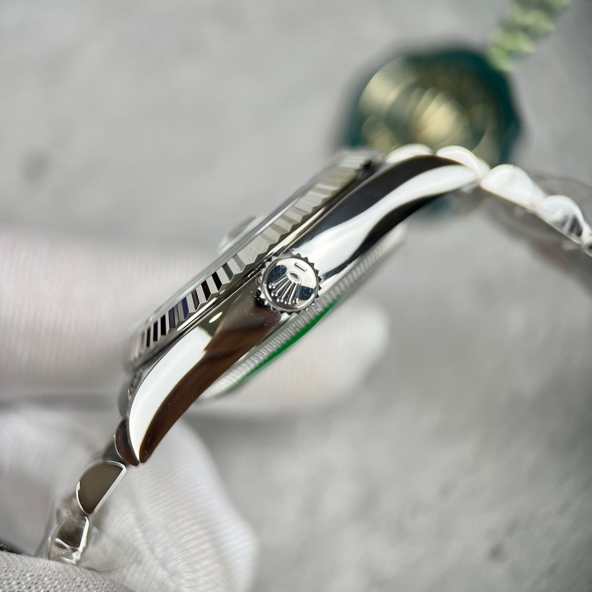 Rolex Datejust 904L Steel Meteorite Dial CZ Diamonds 41mm Jub Super Clone