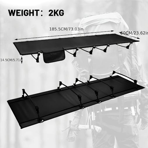 NNETM Folding Camping Bed for Outdoor Travel