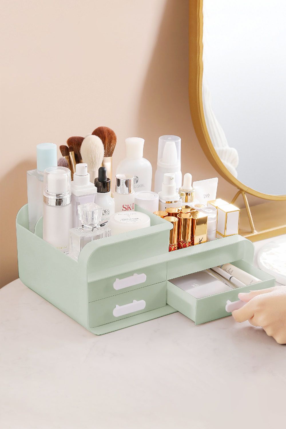 The hot sale Makeup Desk Organizer With Drawers,Countertop Organizer