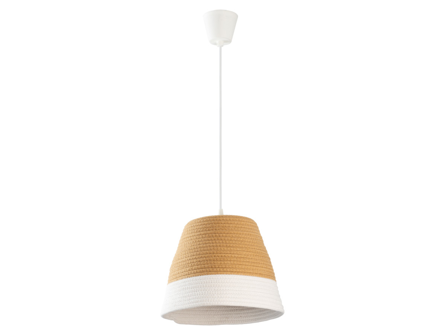 Lampa wisząca KB Africo 33,3 cm bawełniana beżowa