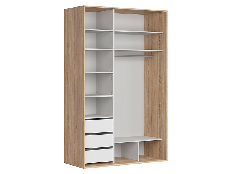 Szafa przesuwna Flex 150 cm z lustrem dąb sonoma