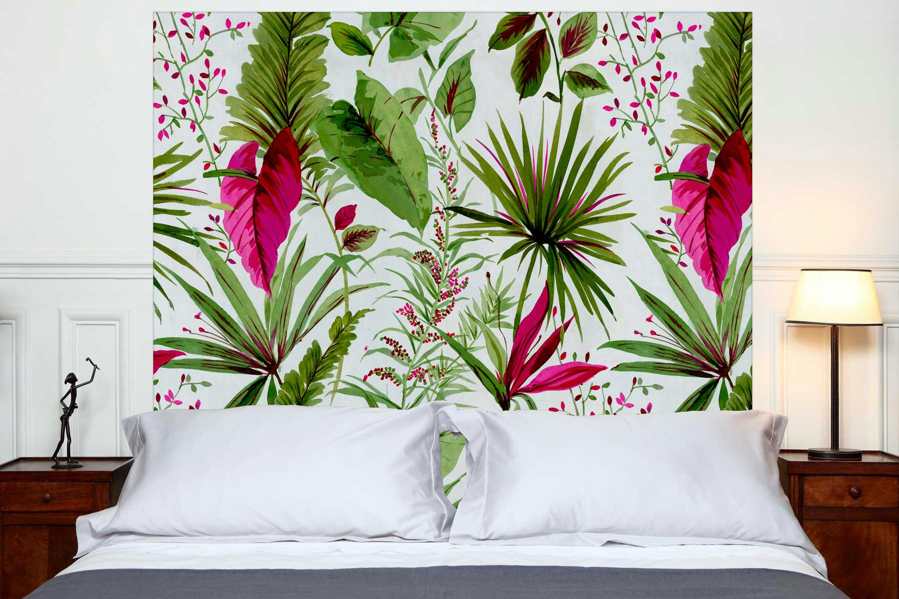 SOUS LES TROPIQUES - Tête de lit tissu sans support en bois 160*140 cm