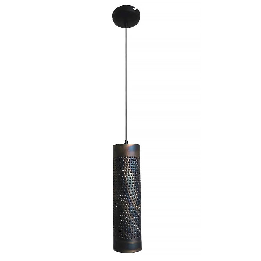 Freelight hanglamp Forato - 1 lichts - 12 x 150  cm - bruin zwart