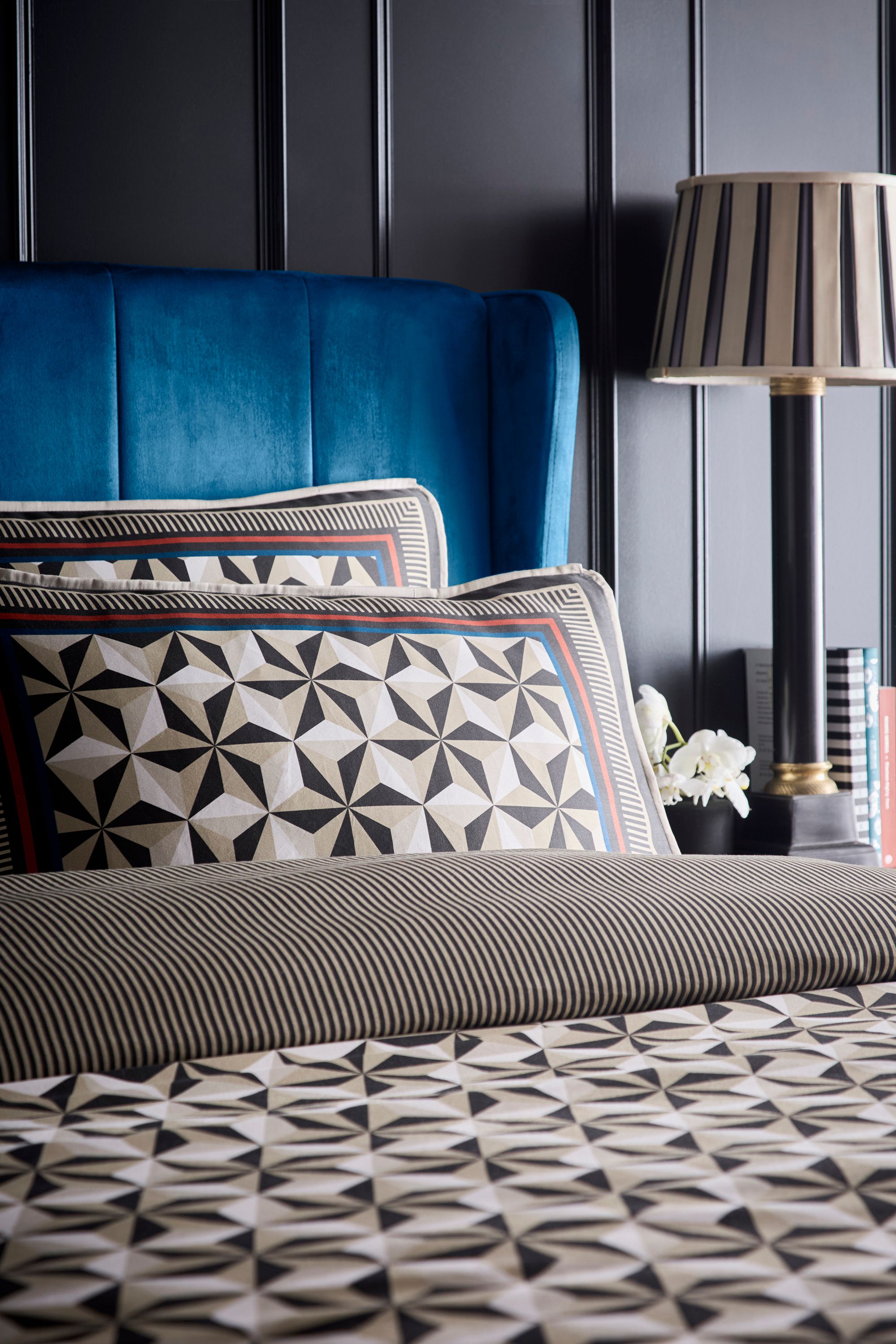 Laurence Llewelyn-Bowen Hero' 100% Cotton Duvet Cover Set