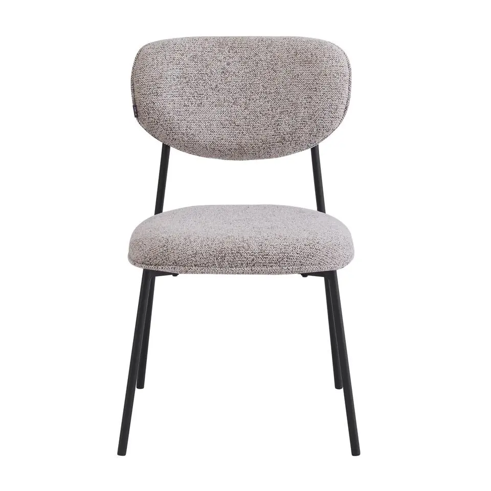 Eetkamerstoelen set van 4 - Amalia - Bruin - Stof