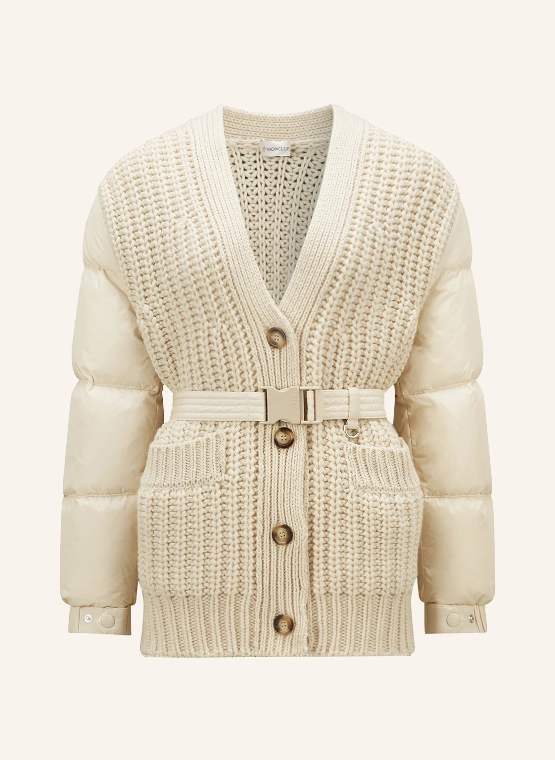 MONCLER Daunenjacke im Materialmix