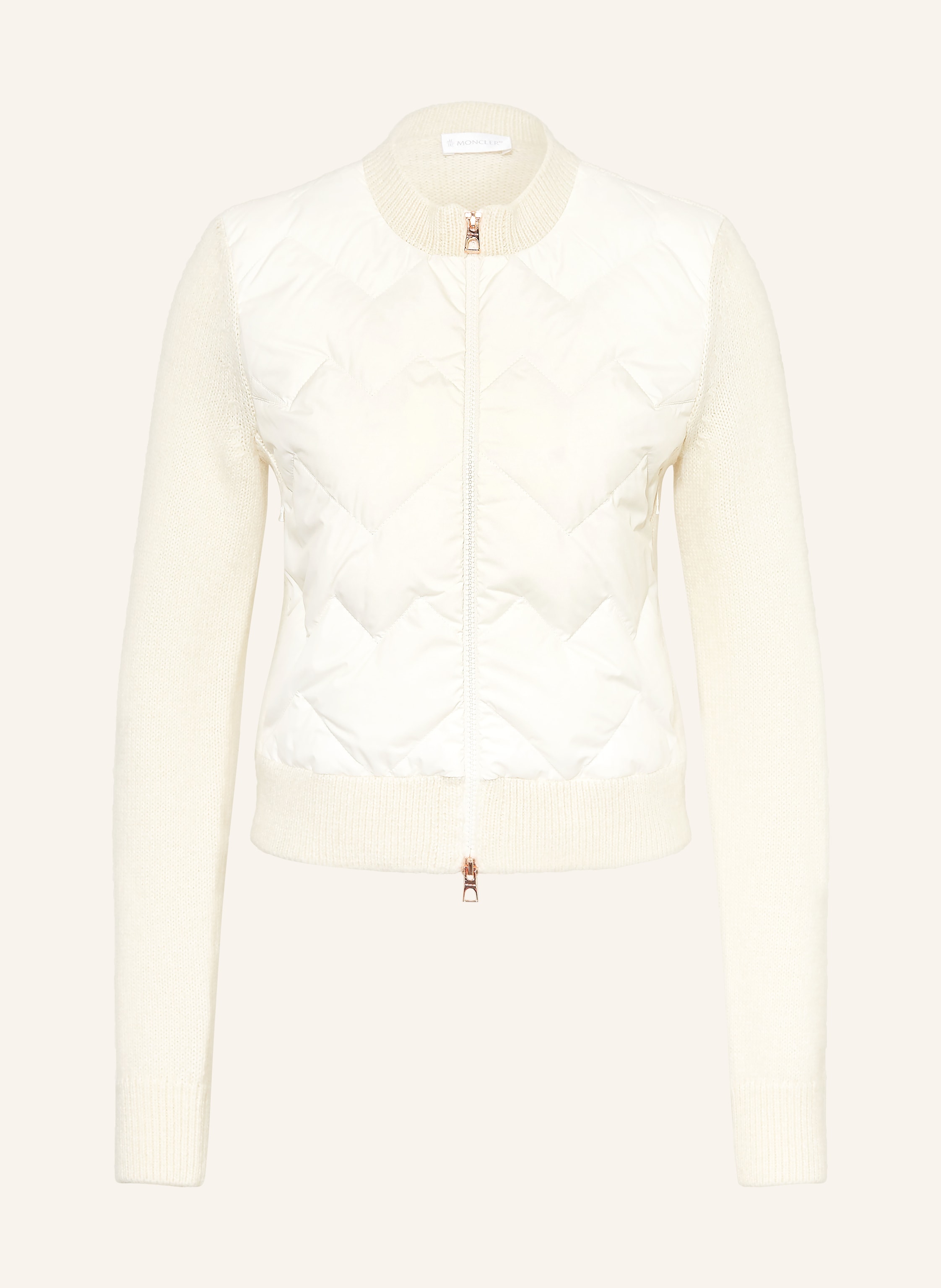 MONCLER Strickjacke im Materialmix