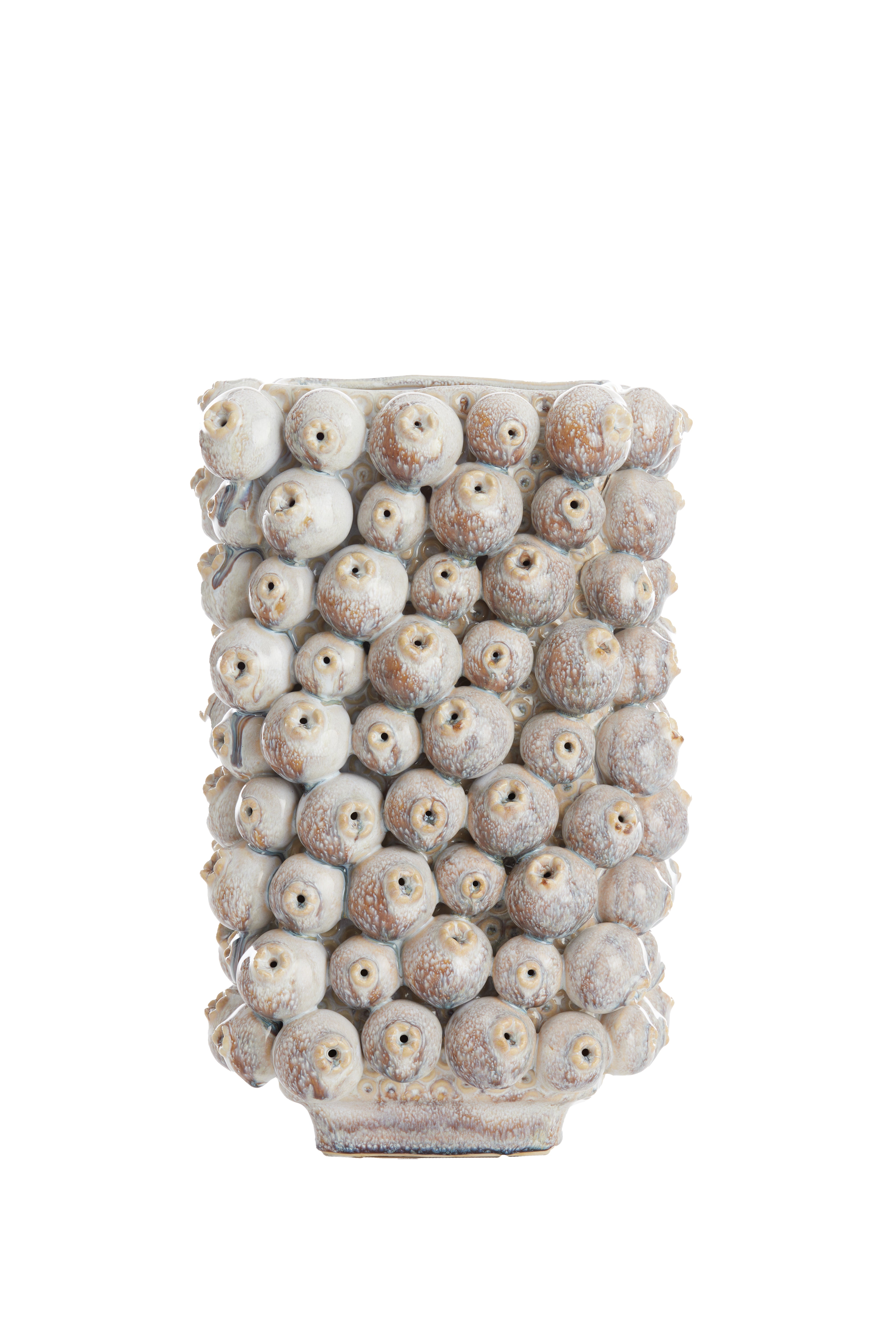 Light & Living vaas NITALI - 24.5x18.5x37.5cm - bruin