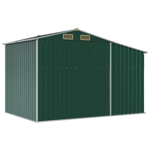 NNEVL Garden Shed Green 277x192.5x179 cm Galvanised Steel