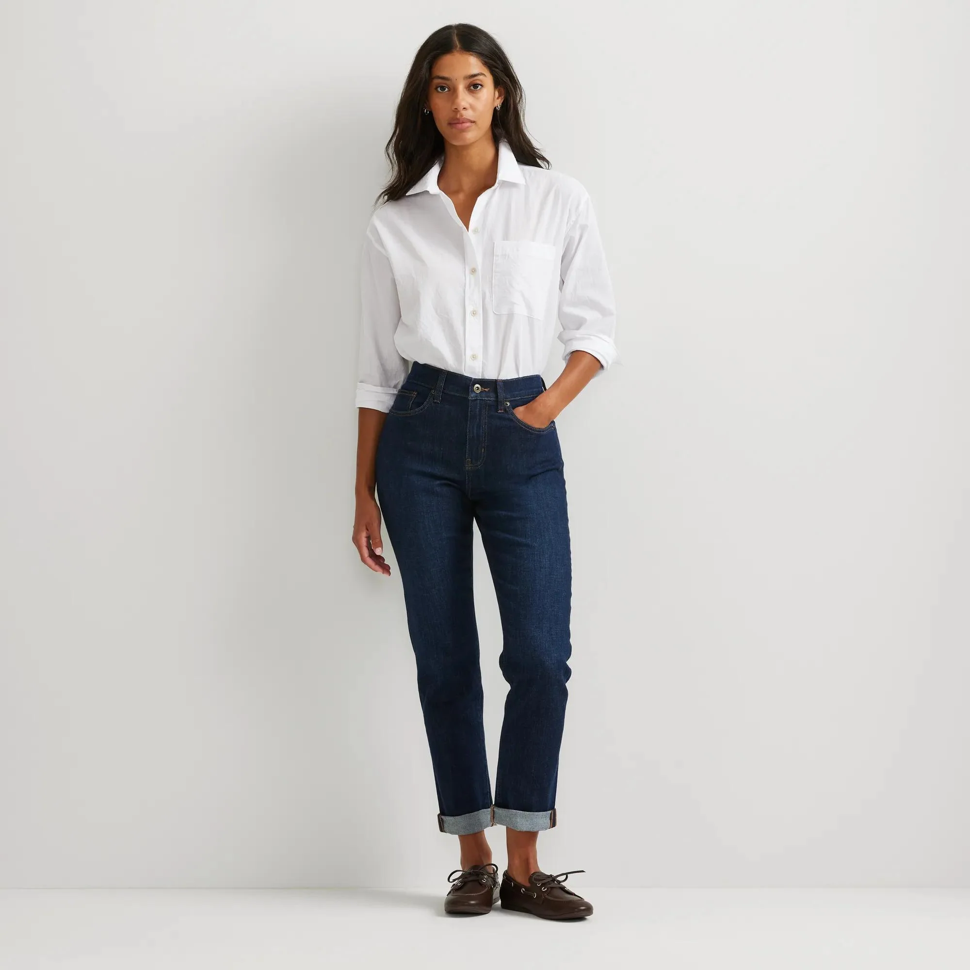 Women's Boyfriend Mid-Rise Slim Fit Jeans