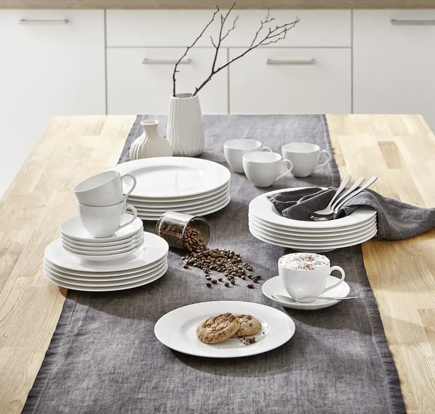 Geschirrset Basic White