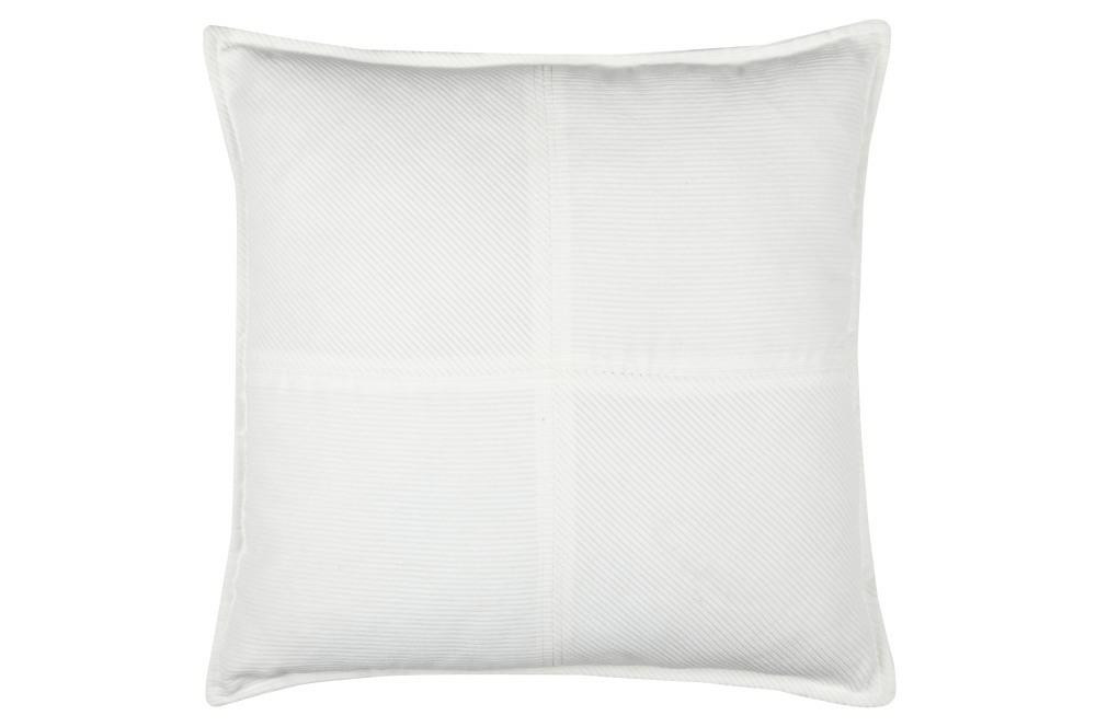 Poduszka Dekoracyjna DANDY 45x45 cm Ecru Sztruks do Salonu