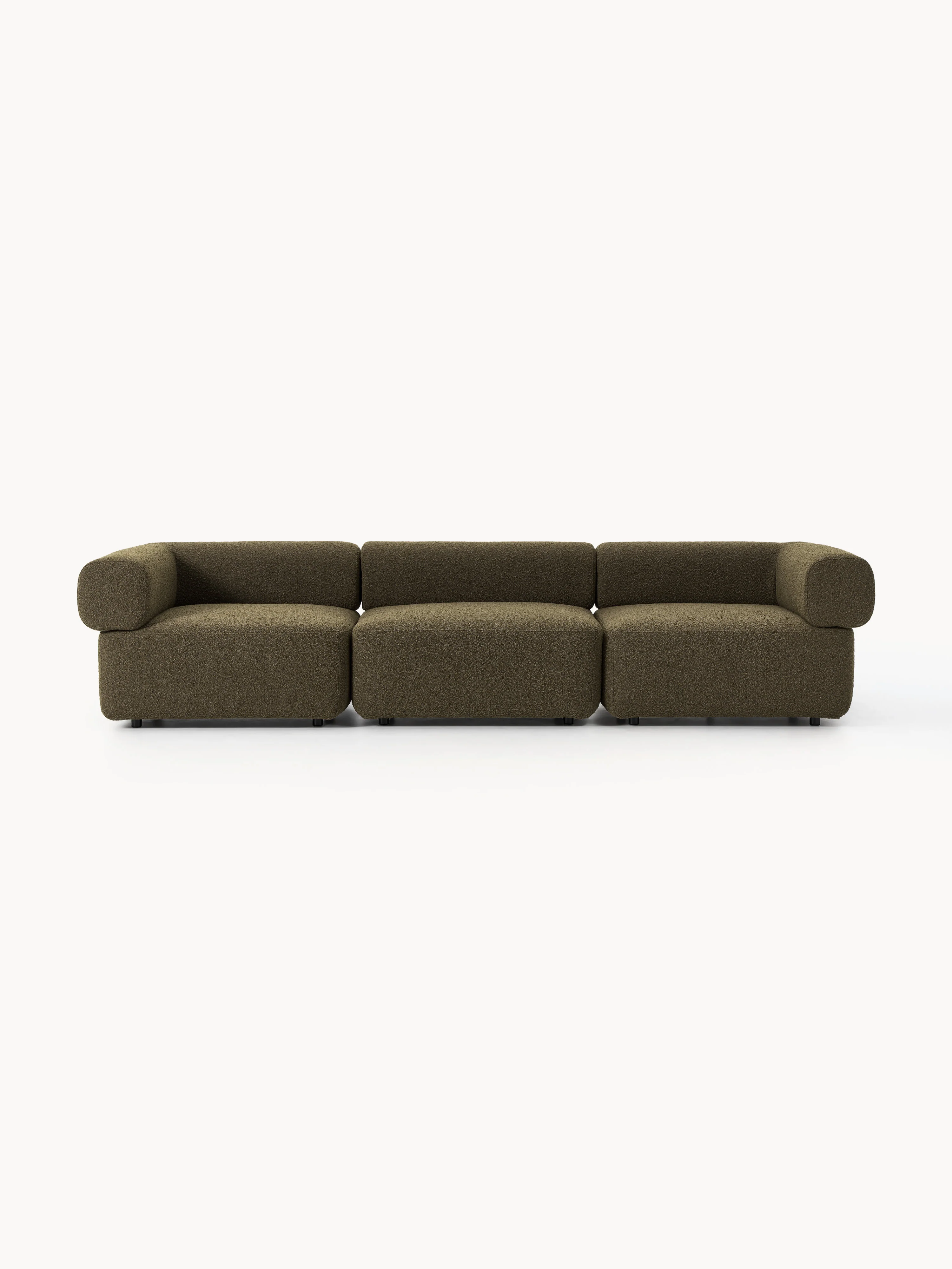 Modulares Bouclé-Sofa Anton (4-Sitzer)