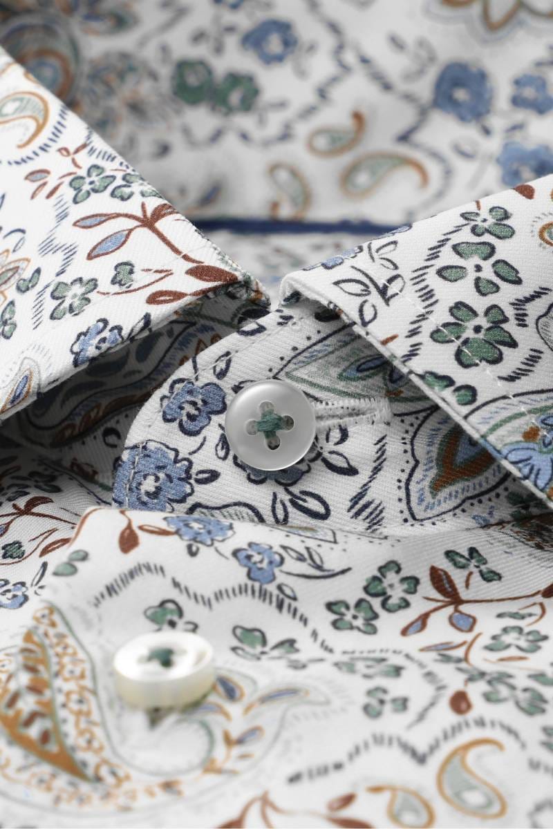 ETERNA 1863 Slim Fit Hemd hellgrün, Bedruckt