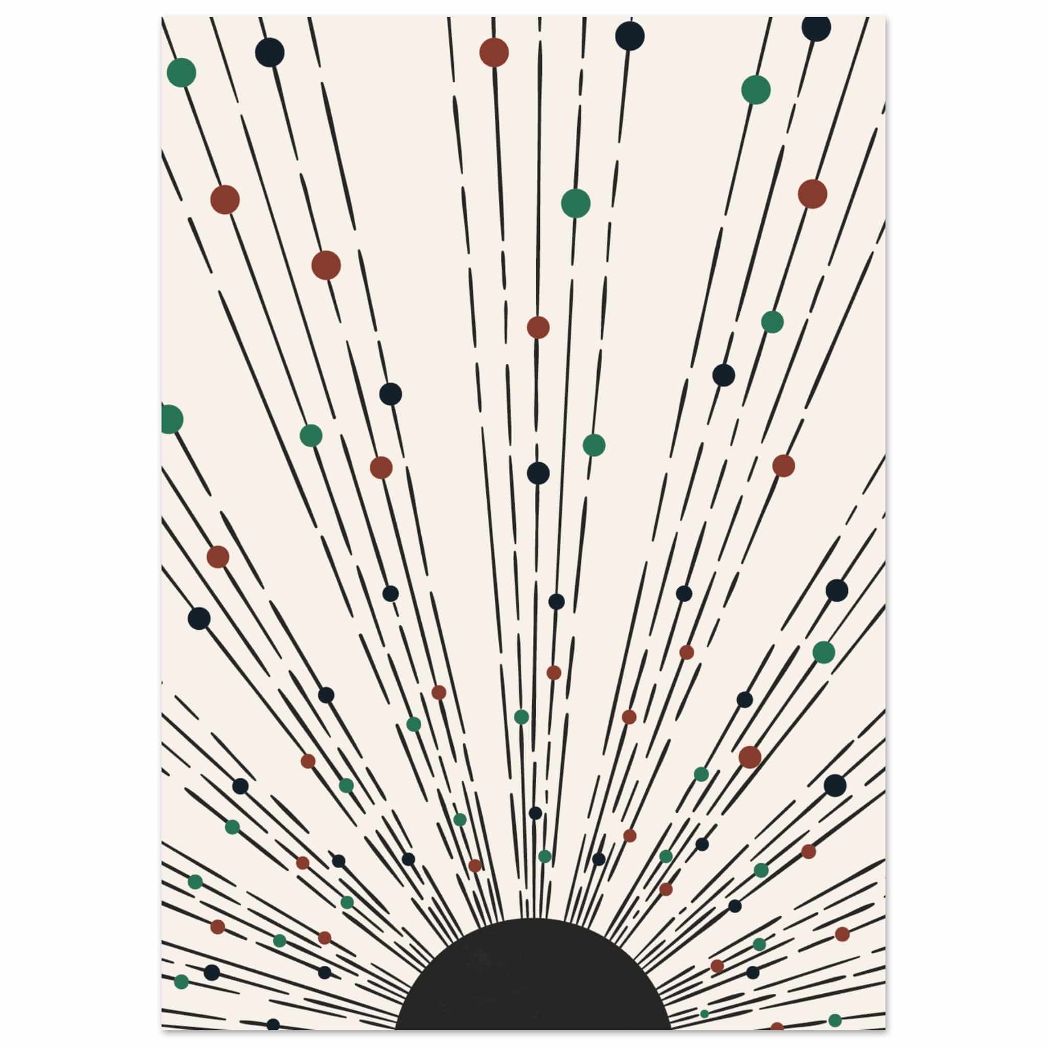 Artfulprints Poster Boho wall art - Boho arches II  - 50x70 cm - Meerkleurig