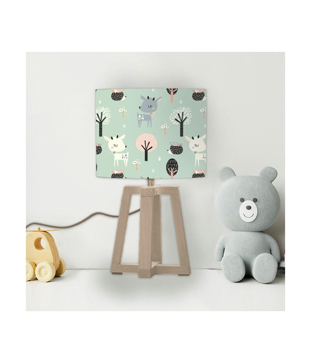 ENFANT - Abat-jour chevet enfant Rennes Petit Bleu D: 25 x H: 20