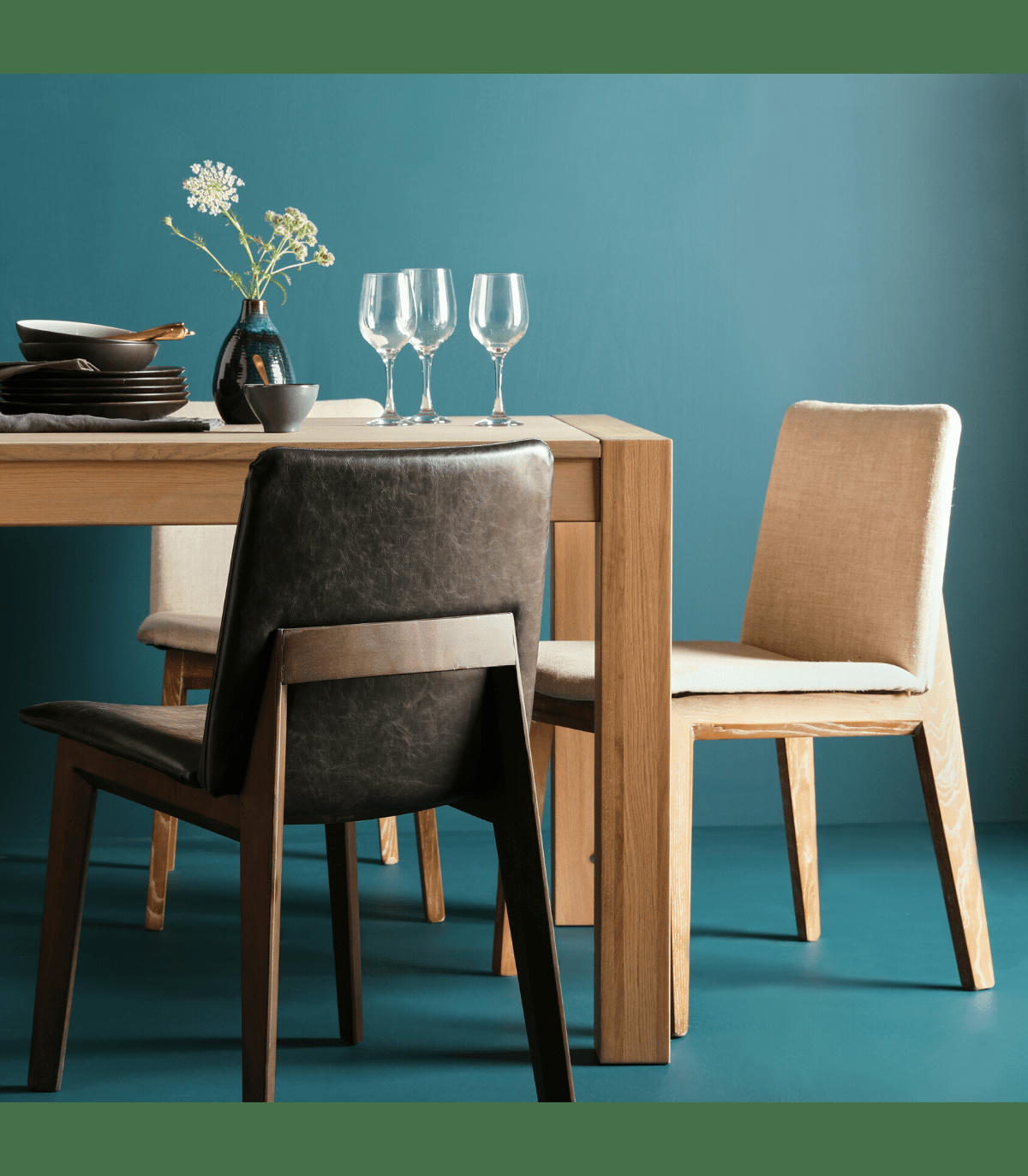 - Chaises Art Vinyle Gris - Lot de 2