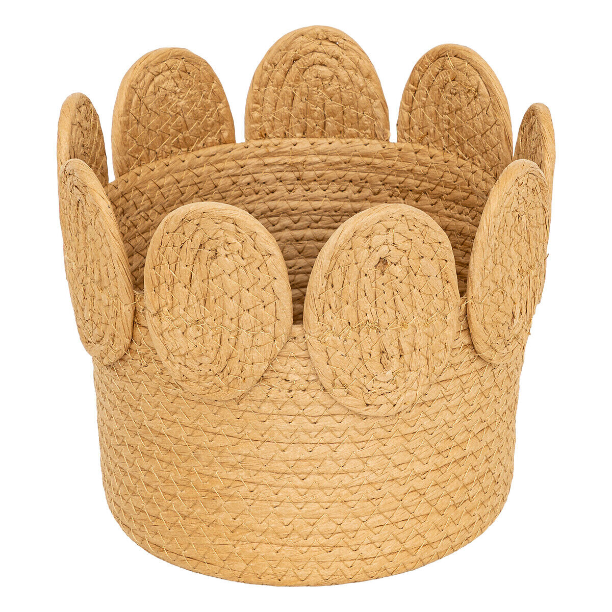 Cesto INU bege em ráfia 26cm