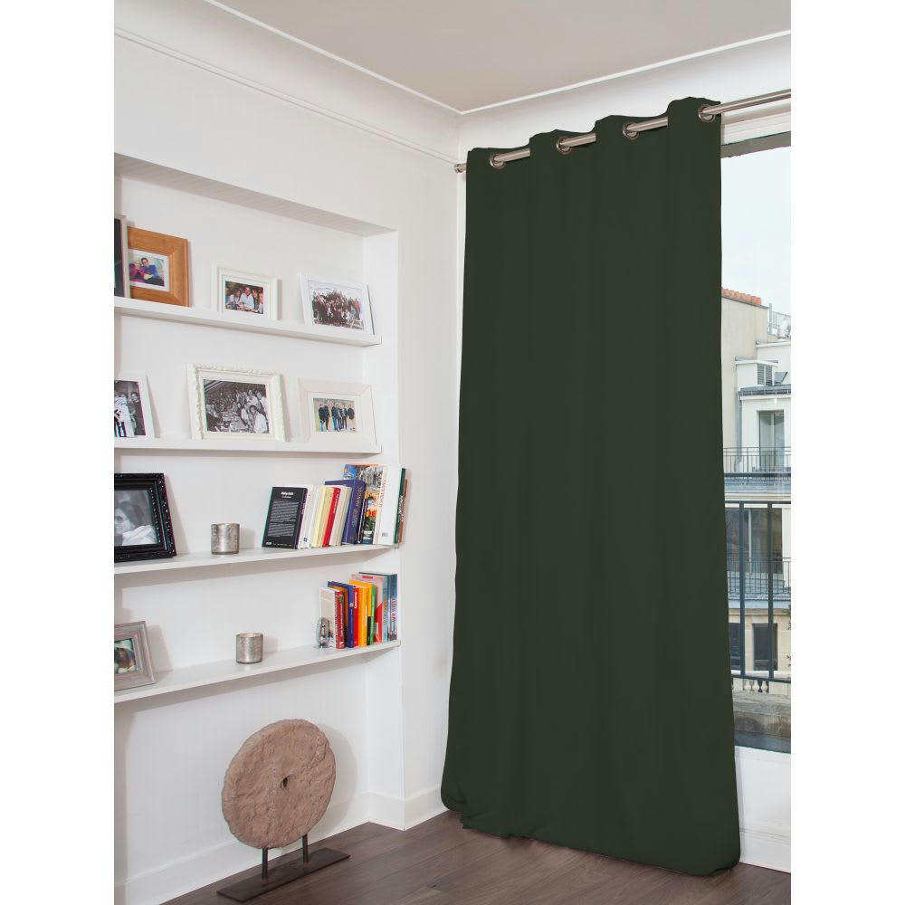 - Rideau occultant total vert 135 x 260