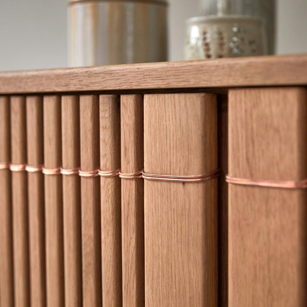 KOPPAR - Armoire de rangement en chêne massif