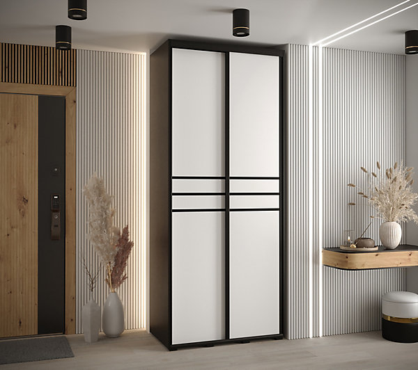 Armoire Davos 10 a portes coulissantes H. 235,2 x L. 100 x P. 45 2 portes